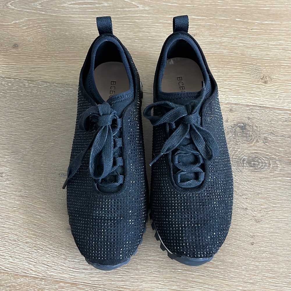 Stretch glitter sneakers super comfy!